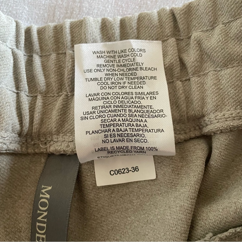 Mondetta Pull on Pintuck Pants Women’s XL Beige Straight Comfort Casual Lounge - Picture 15 of 15